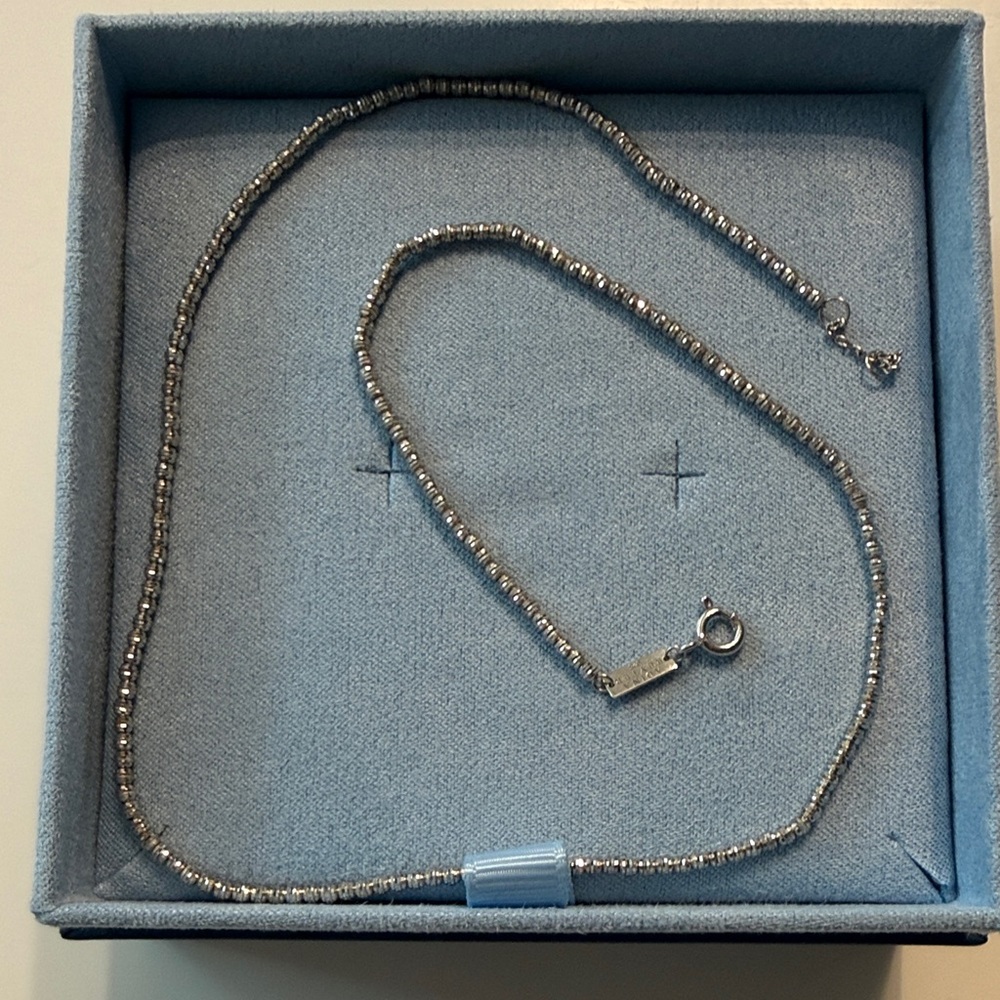 Adina Reyter Silver Sparkle Necklace - 16”